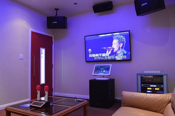 KTV show room, six speaker surrounding sound system