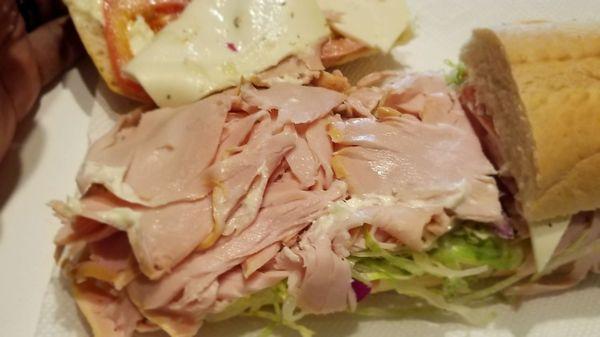 Just to show it's not some processed lunch meat like subway. It's sliced turkey breast.