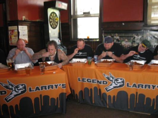 Wing eating competition 2009