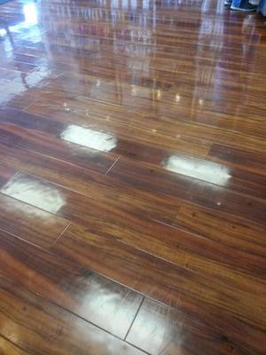 Mirror finish wood floors imported from Capetown