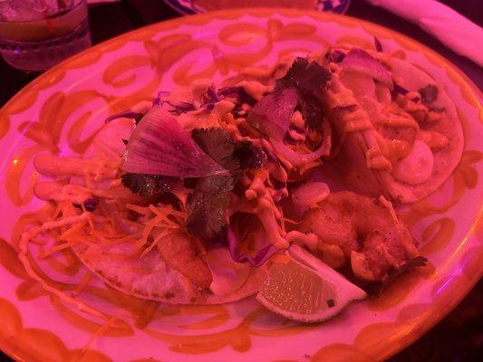 Shrimp tacos! To die for!