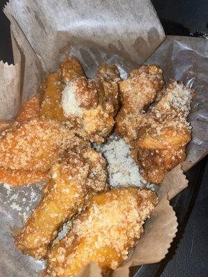 Buffalo Garlic Parmesan Wings