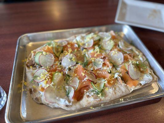 Flatbread appetizer was plenty for 4-5 people and was so good!!