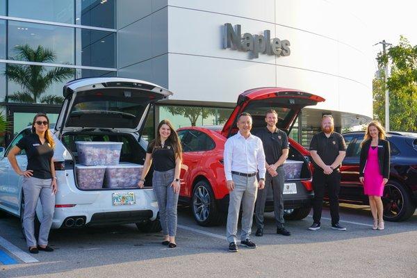 Porsche Naples taking Donuts to the local hospitals as a thank you to everyone on the frontline