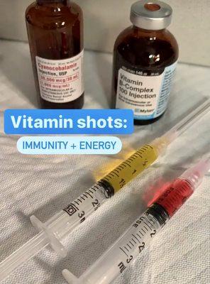 Vitamin Shots: B12, Vitamin C, glutathione and more!