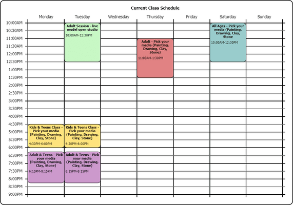 Current Class Schedule