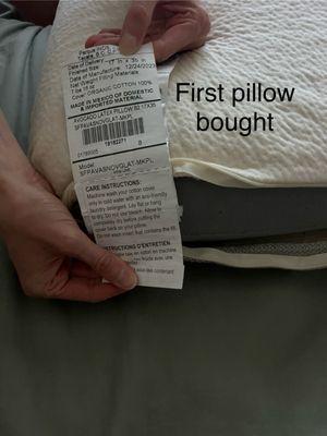 This is the first pillow I order from them a few months ago. 7lbs 16oz pillow king size.