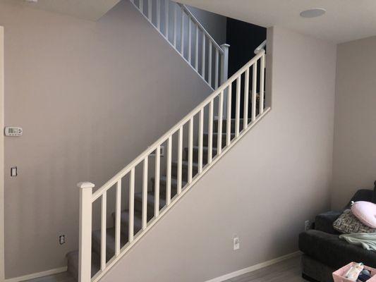 Living room & stairs landing