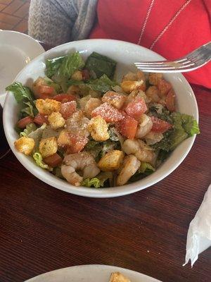 Classic Caesar Salad with Shrimp