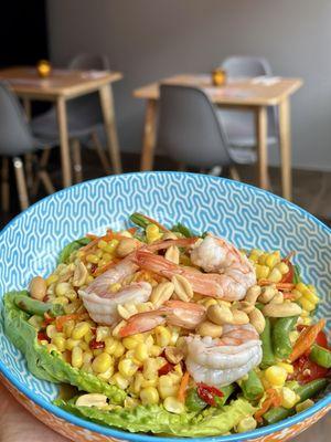 Corn Salad added Shrimp