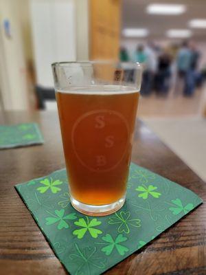 Luck of the Irish beer. Happy St. Patrick's day.  This beer is soooo good!