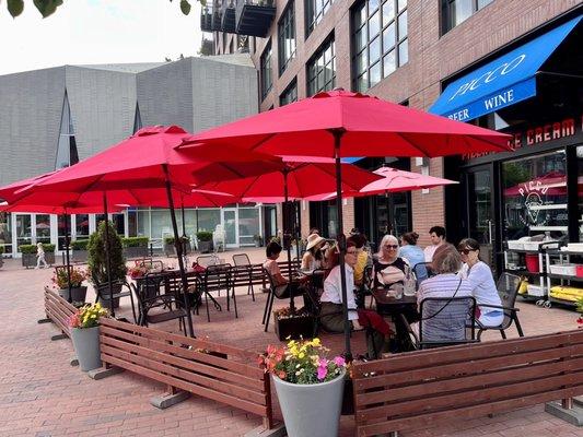 Outside dining area