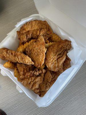 Chicken fingers and fries