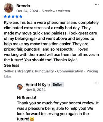 Review from Brenda.