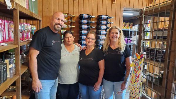 Brett, Heather, Jackie and Terri: welcome to Vinomondo Winery, and we look forward to introducing you to some GREAT wines!