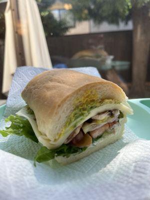 Best Veggie Sandwiches!!! Mushroom,, avocado, tomatoes, provolone, onion, lettuce