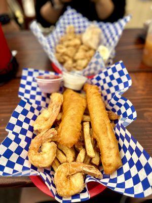 Combination - Shrimp, Fish, and Fries