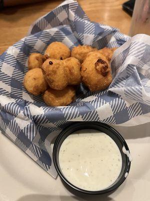 Fried White Cheddar Cheese Bites