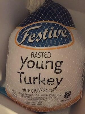 My free turkey today (free with treatment) yay! (Now how do I make it)