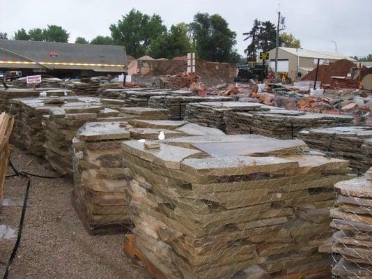 Flagstone is a great option for walkways and patios. Available in Buff, Red, Smoke, Honey Gold, Golden Gray and more.