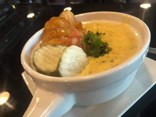 Soup of the day : Cheeseburger chowder!