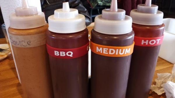 4 BBQ sauces