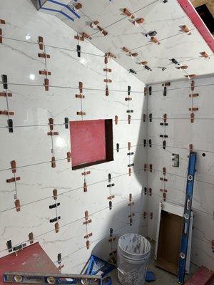 Shower tiling