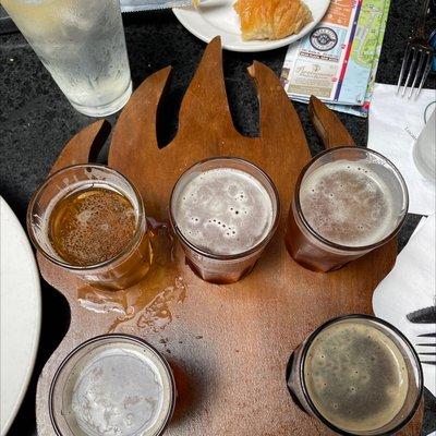 Bear Claw flight with their local drafts for $12