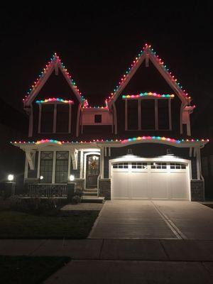 Xmas lights installation