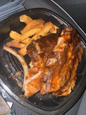 Full Slab Ribs  Steak Fries