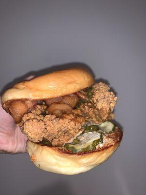 Spicy chicken sandwich