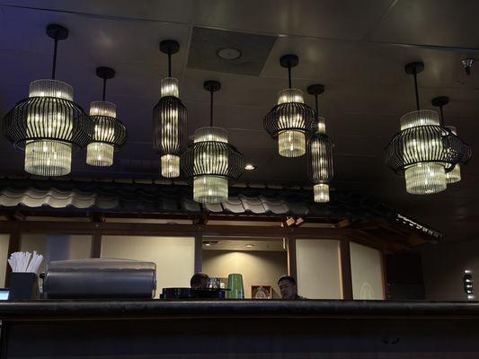 Nice lanterns in the bar area