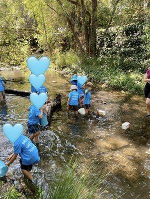 A fantastic day in the creek at Vasona Park!