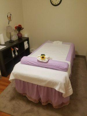 One of the massage rooms