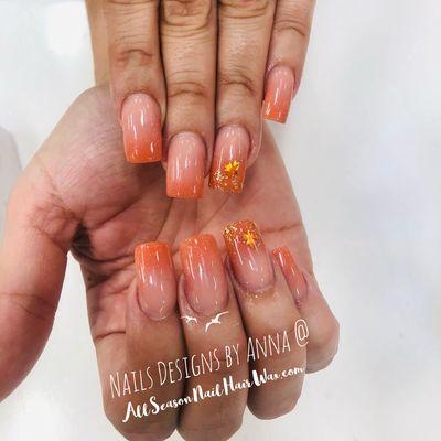 Fall Nails Designs by Anna @
AllSeasonNailHairWax.com