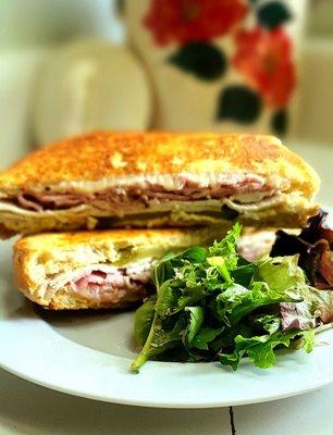 LITTLE HAVANA $10.95 Turkey, Ham, Mustard, Dill Pickles & Swiss on Sourdough