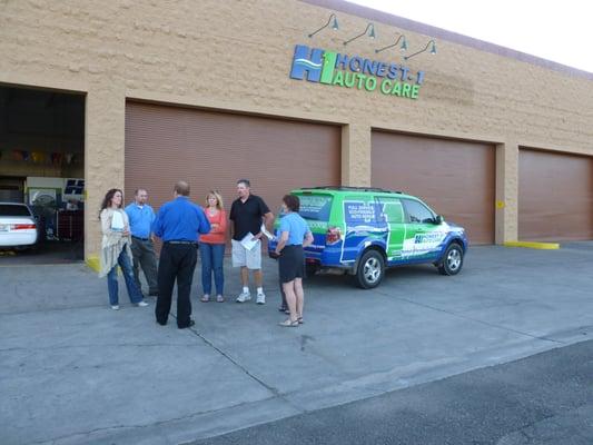 This picture was taken at our Friends and Family Event in April.  Fuel efficiency tips and lots of great info were shared!