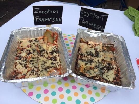 Zucchini or eggplant Parmesan ? Buy both !