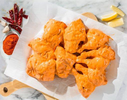 Marinated Tandoori Chicken ready to grill