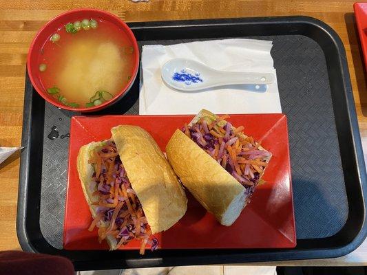 Tofu Banh Mi, Miso Soup