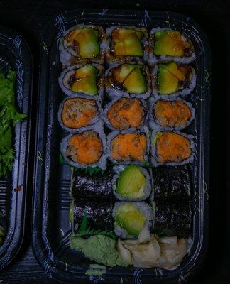 Eel Avocado Roll Sweet Potato Roll Avocado Roll