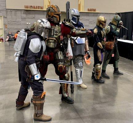 Cosplayers - mandalorian style