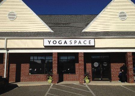 Yogaspace Entrance on Route 6 Stony Hill Road across from the Big Y Market