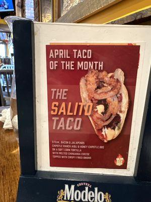 Taco of the month - hurry April is almost over