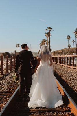 Back of wedding dress