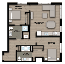 Two Bedroom Floor D