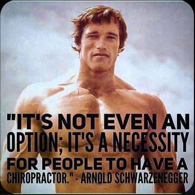 Schwarzenegger & chiropractic