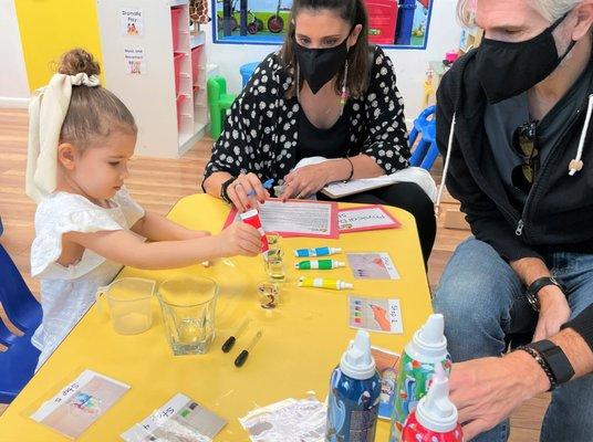 parents' faces and seeing how the children flourish, demonstrating their leadership, assuming challenges, and being autonomous.