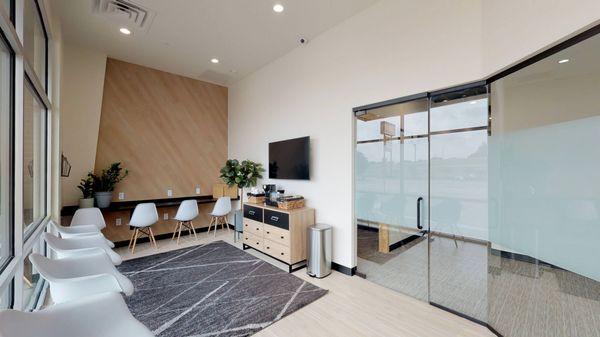 Patient reception room.