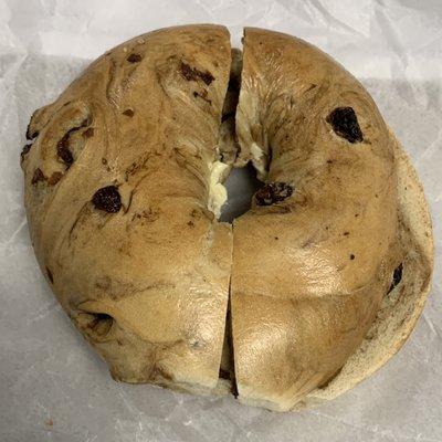 Cinnamon Raisin Bagel w/ Butter